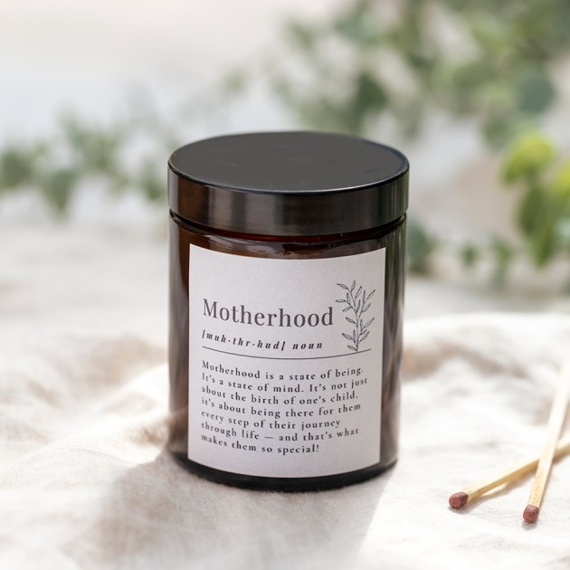 Hampers and Gifts to the UK - Send the Dictionary Definition Candle - Motherhood